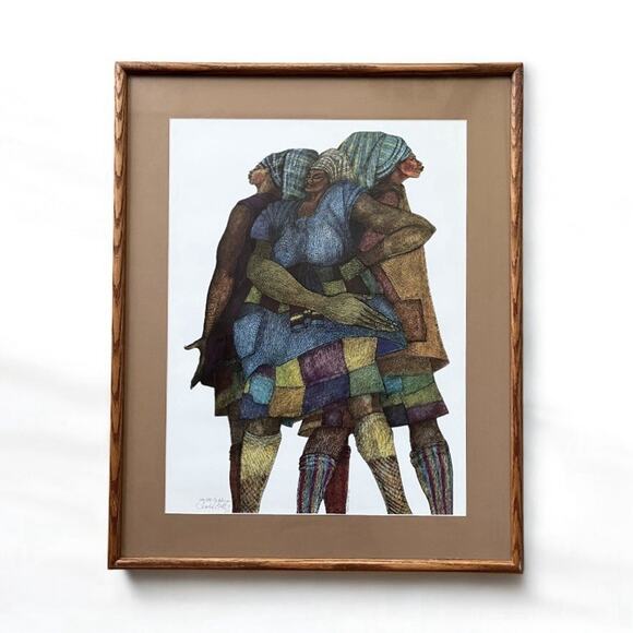 1990 Charles Bibbs “Patches” Large Framed, Matted & Signed Print 33”X26” 100/850 - Picture 1 of 8